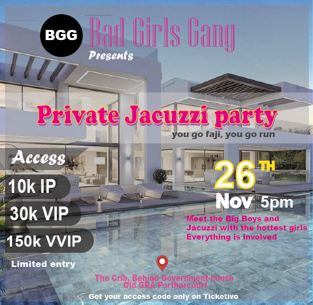 Bad Girls Private Jacuzzi Party